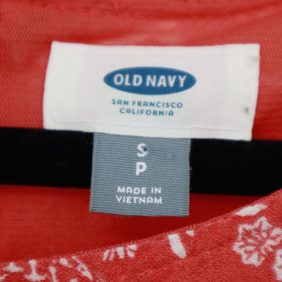 Old Navy Shift Dress Womens S Red Bloomcore Boho Preppy Classic Modern Feminine - Picture 2 of 16
